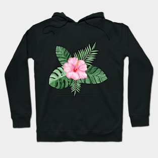 Pink Hibiscus Hoodie